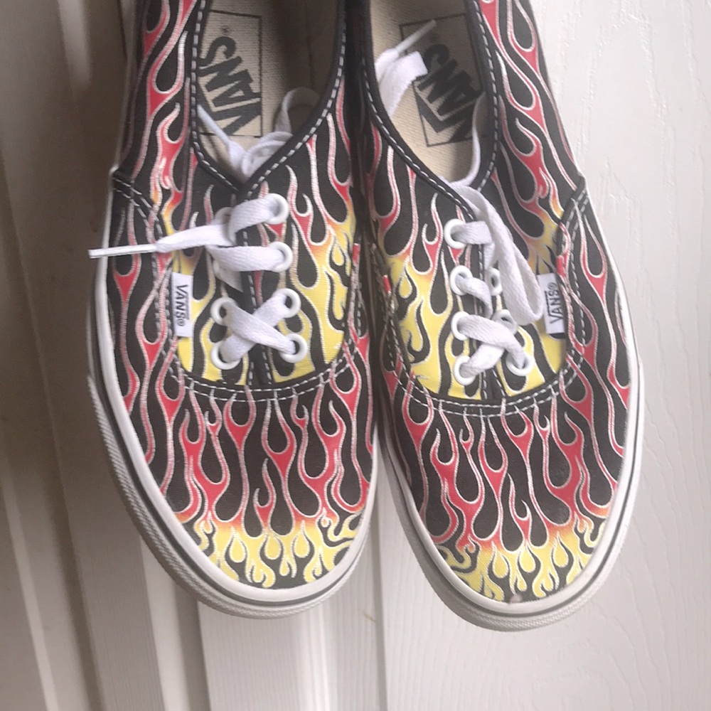 Vans flame shoes